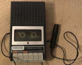 3-5096a Ge General Electric Tape Player With External Microphone