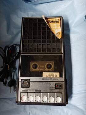 3-5015b Ge 3-5105b Vintage General Electric Cassette Tape Player/recorder Tested