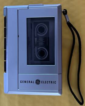 3-5307a Ge General Electric Model Number Cassette Recorder With Instructions Book