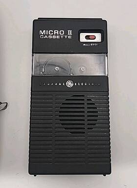 3-5332a Ge Vintage Micro Cassette Recorder Works See Description