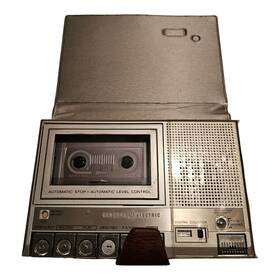 3-5361a Ge 3-5361 Vintage General Electric Portable Cassette Tape Recorder Case As-is Read