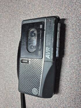 Ge 3-5378a Micro Cassette Recorder Avr Voice Activated 1989 Sony