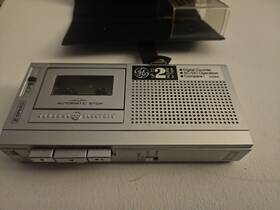 3-5500a Ge Vtg General Electric Cassette Recorder Model 3-5340 Portable Tape Player