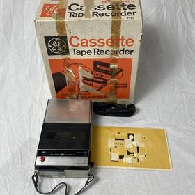 M8321a Ge M8321 Vintage Cassette Tape Recorder With Original Box And Manual Tested -read