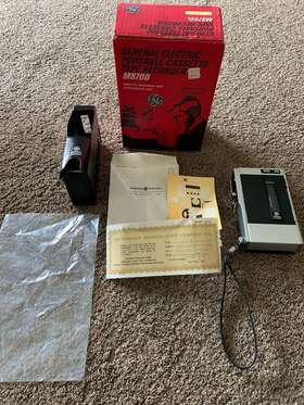 M8700 Ge General Electric Portable Cassette Tape Recorder Vintage