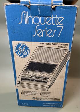 S-5157 Ge Vintage Silhouette Series 7 Tape Recorder Please Read