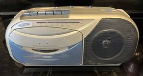 C737bi Gpx Vintage Am/fm Cassette Recorder Boombox Model-c737bi Tested Works