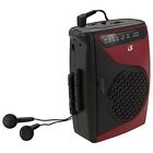 Cas337b Gpx Portable Cassette Player Requires 2 Aa Batteries Red Black