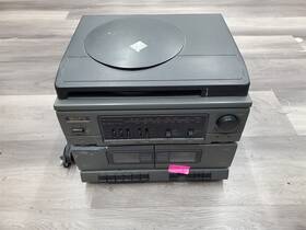 S3535 Gpx Read Stereo Am/fm Radio Dual Cassette Tape Player No Speakers