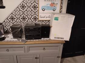 S54651 Gpx Vintage S5461 Stereo System Cassette Player Am Fm Remote Control Works #2