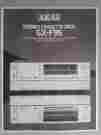 Gx-f95 Akai High End Vintage Cassette Deck Mega Rare B W Brochure Paper Copy