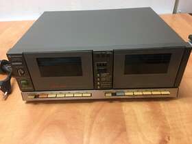 D-md1 Hitachi Dual Cassette Deck Dubbing Function Untested