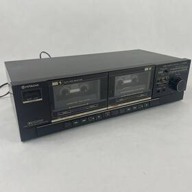 D-w450 Hitachi Dual Cassette Deck Dubbing Parts Or Repair
