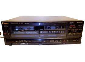 D-w77 Hitachi Dual Auto-reverse Cassette Tape Deck Vintage Belgium Super Rare