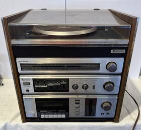 Hitachi T-53h Hi Fi Stereo Stack System 1980 S Turntable Amp Tuner Cassette Read