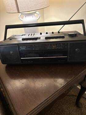 Trk-w330w Hitachi 1987 Vintage Stereo Cassette Recorder