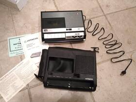Trq-286 Hitachi Vintage Cassette Tape Recorder Player Clean