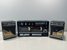 Mc-138 International Vintage 80s Super Double Cassette Am/fm Boombox-needs Lovinft