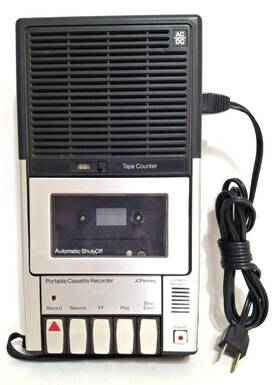 132586 J. C. Penney Vintage 1980s Original Jc Portable Cassette Recorder Tape Counter Player