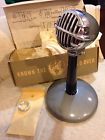 Jt-30 Astatic Vintage Microphone And Stand In Original Box W Schematic