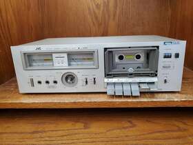 Kd-a22 Jvc Vintage Silver Stereo Tape Cassette Deck Player For Parts