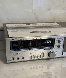 Kd-d4j Jvc Vintage Kd-d4 Stereo Cassette Deck Super Anrs- Silver