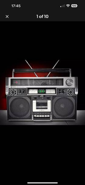 Rc-838w Jvc Vintage Ii Boombox Ghettoblaster Stereo Radio Cassette Recorder Rare