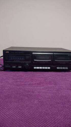 Td-w118bk Jvc Vintage Double Cassette Deck Untested Please Read Description