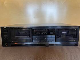 Td-w444 Jvc Dual Cassette Tape Deck Works But Plays Slow For Repair As Is