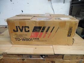 Td-w801bk Jvc Cassette Deck Tested And Working With Original Box