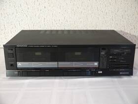 Kx-66w Kenwood Vintage Double Cassette Tape Deck Player Recorder Tested
