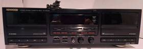 Kx-w6030 Kenwood Vintage Stereo Double Cassette Deck Works