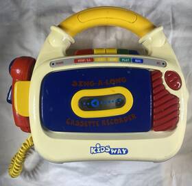 8175 Kids Way Sing-a-long Cassette Recorder Vtg Read - Along Books And Tapes