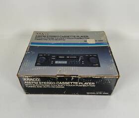 Etr-1082 Kraco New Vintage Model Am/fm Cassette Radio In Box