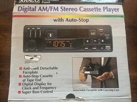 Kraco Kf-1111 Rare Vintage Digital Am/fm Stereo Cassette Player Auto Stop