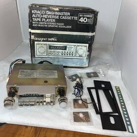 Kge-803 Kraco Kid-589 Vintage Dashmaster Cassette Player Am/fm Radio With Equalizer