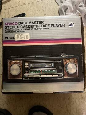 Ks-70 Kraco Stero Cassette Tape Player