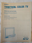 Kv2670r Sony Trinitron Operating Instructions Owners Record Televiseur