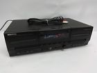 Kx-w6070 Kenwood Vintage Black Stereo Double Dual Cassette Deck