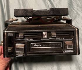 17-02752w Lafayette Cassette Car Stereo Tape Player Model Untested
