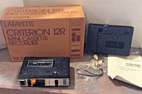 Lafayette 99-165291 Vintage Criterion 12r Portable Cassette Recorder Parts Or Repair