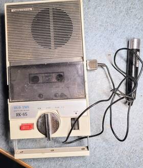 Rk-65 Lafayette Vintage Cassette Deck Recorder With Microphone
