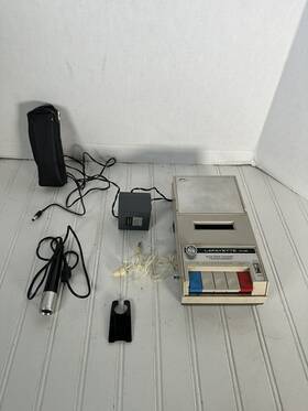Rk-85 Lafayette Cassette Transcorder Recorder Inch For Part Only Microphone Ear