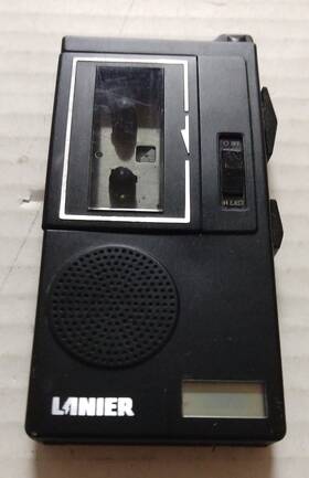 P-134 Lanier-harris Vintage Mini Cassette Voice Recorder Model