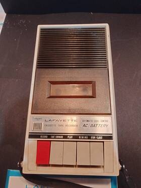 Layfayette Rk-81 Compact Cassette Recorder Player Untested