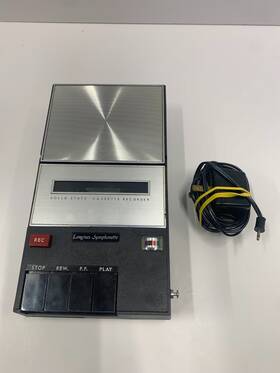 Longines Symphonette 639277830111 Vintage Solid State Cassette Recorder Works