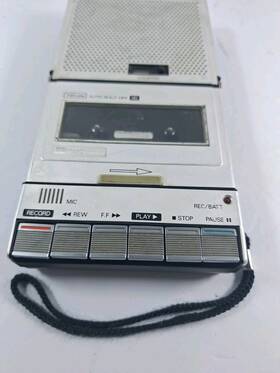 06-33-19ac Macdonald 63319 Vintage Cassette Recorder 06-33-19ac/dc New Batteries Inc No Ac Cord