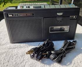 1v9036 Magnavox Tape Cassette Recorder With Case Acdc Vintage Partially Tested