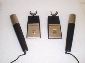 Wm-2098m Magnavox Vintage Recorder Microphones. Set Of 2