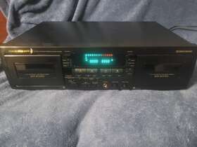 Sd555 Marantz Dual Cassette Tape Deck Model With Remote And Manual Tested Clean